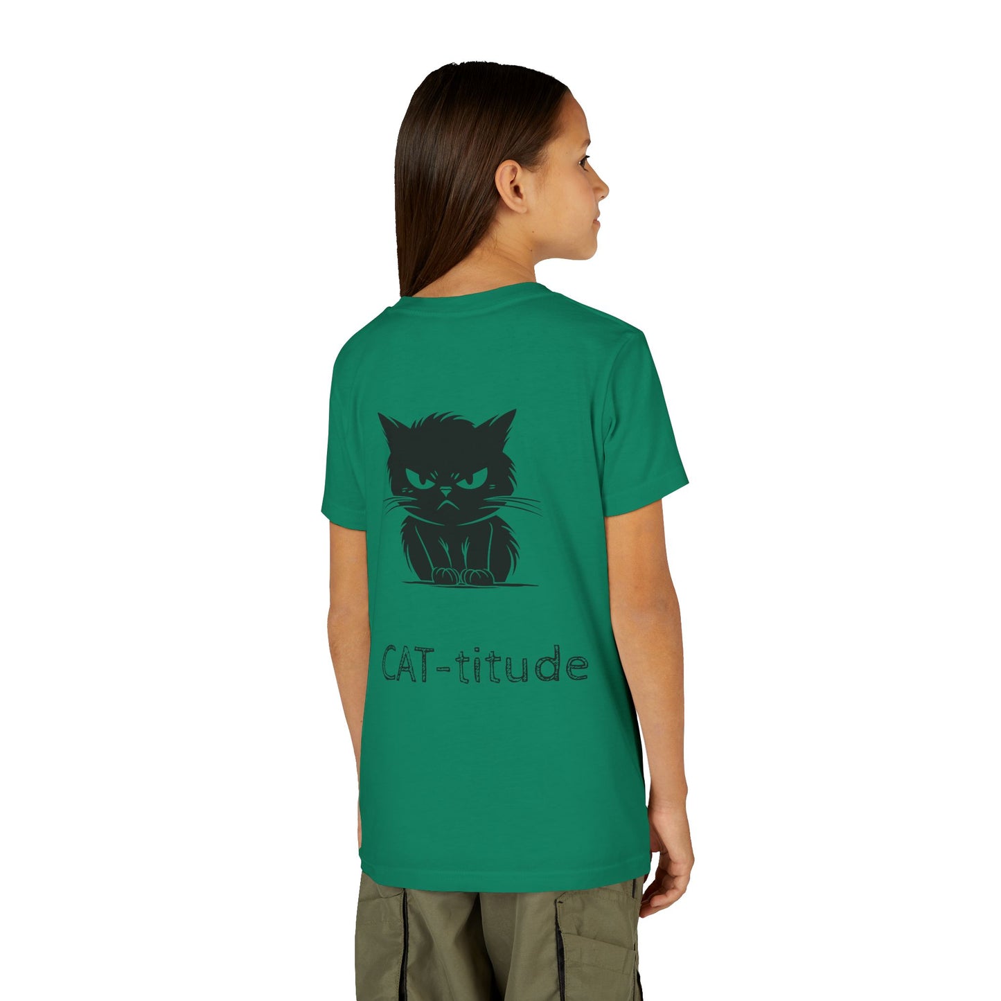 CAT-titude Youth Unisex Short Sleeve Crewneck Tee