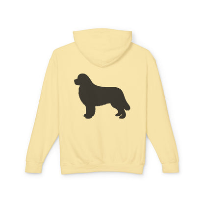 Newfie Silhouette Unisex Lightweight Hoodie