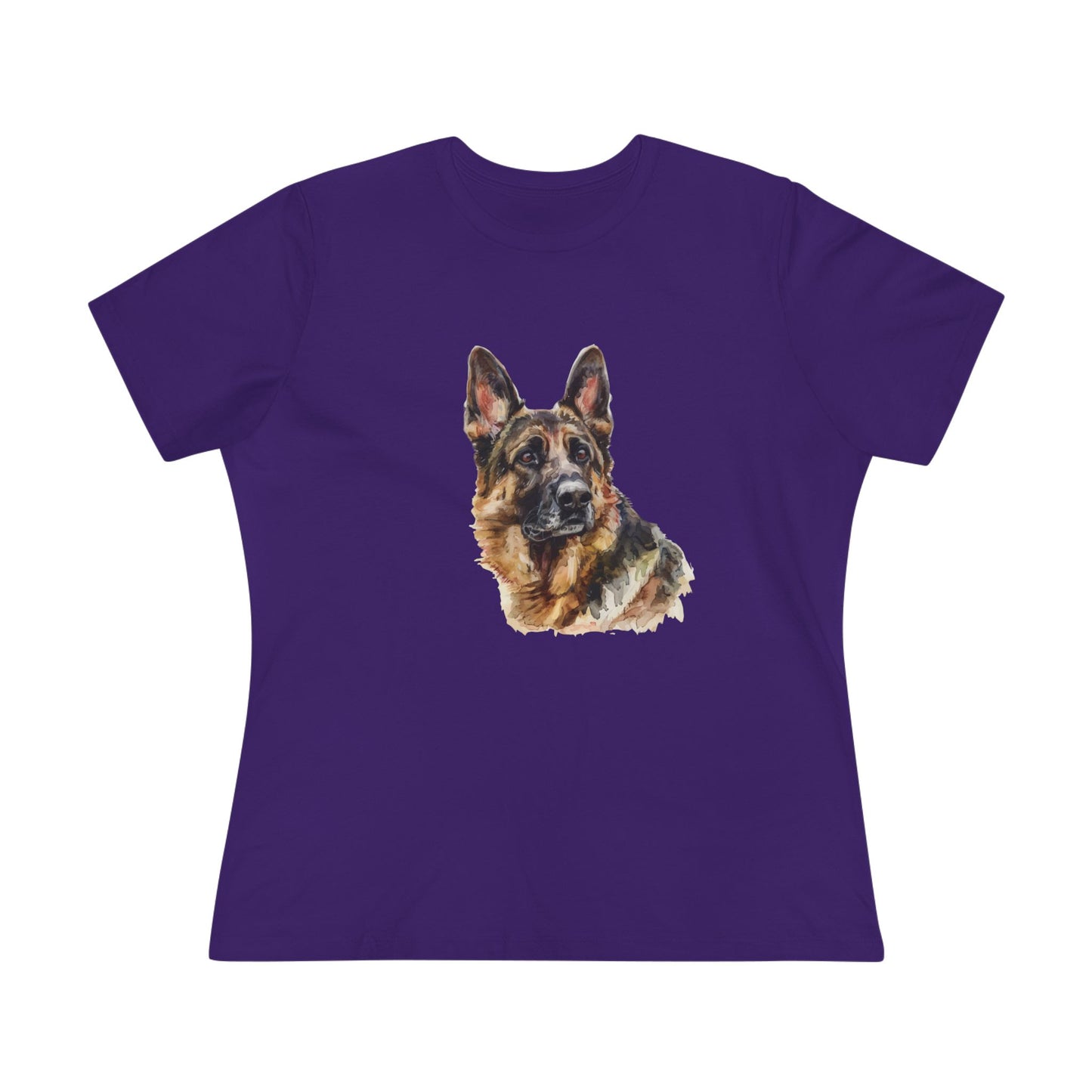 German Shepherd Head Women's Short Sleeve Crewneck Tee