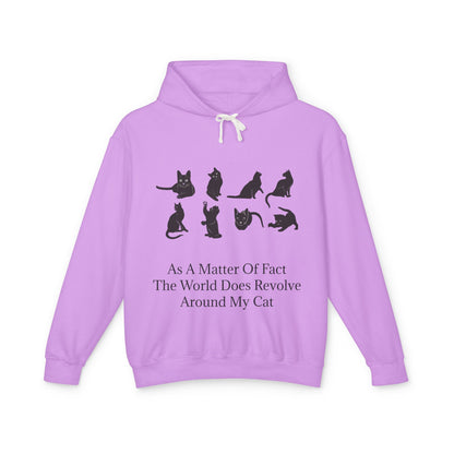 Matter Of Fact Cat Unisex Lightweight Hoodie