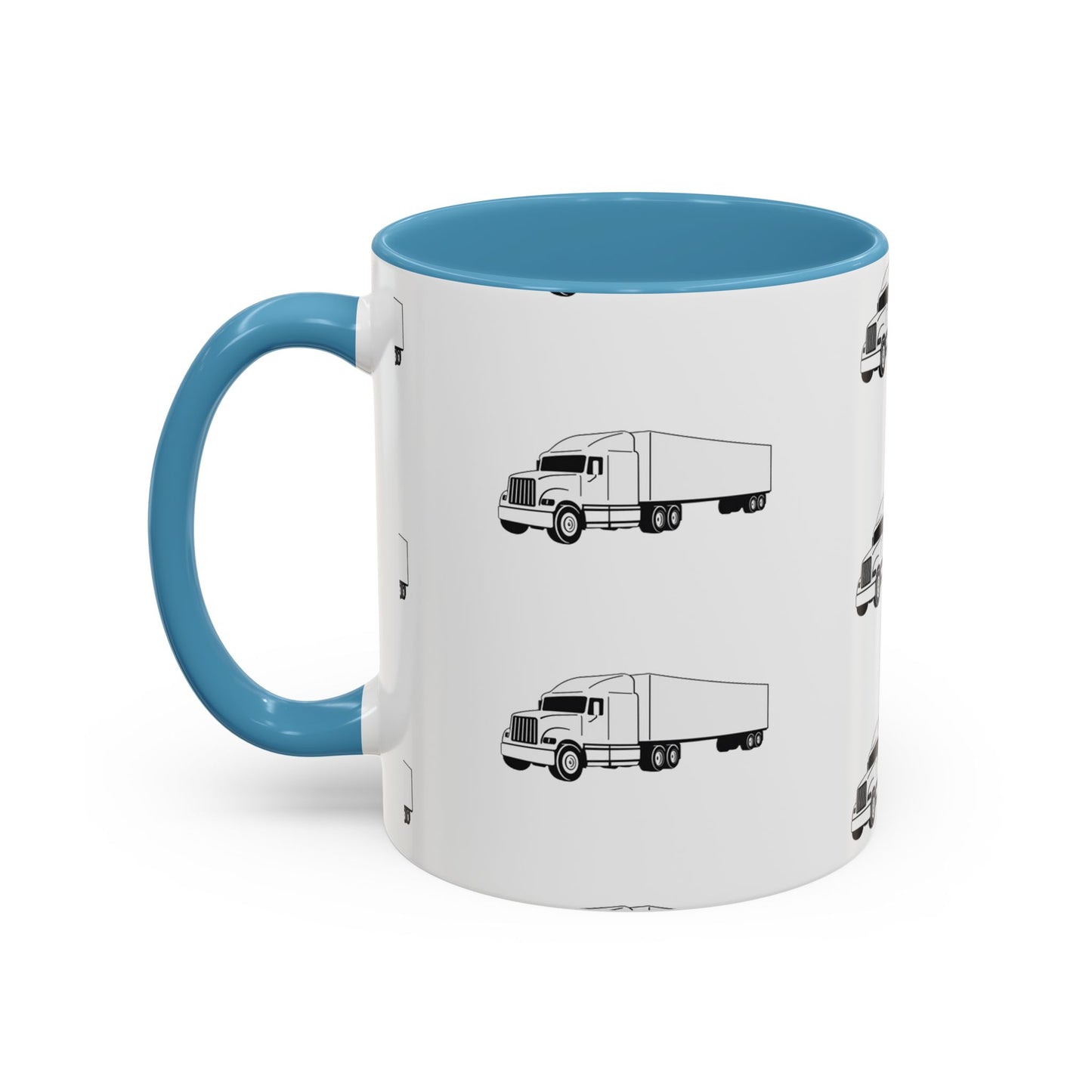Semi Truck 2-Tone Coffee Mug