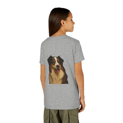 Aussie Head Youth Unisex Short Sleeve Crewneck Tee