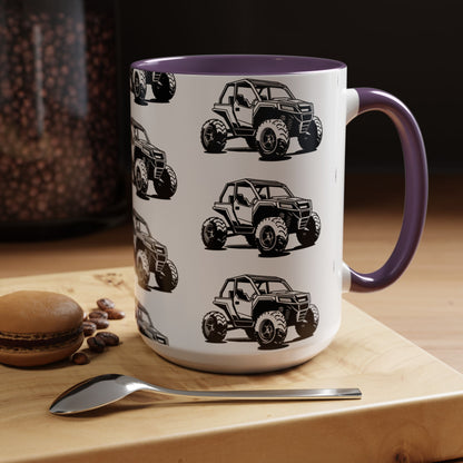 Off The Beaten Path Side By Side 2-Tone Coffee Mug