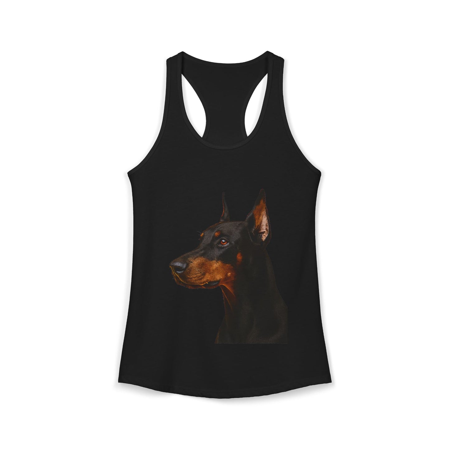 Doberman Head Women's Racerback Tank