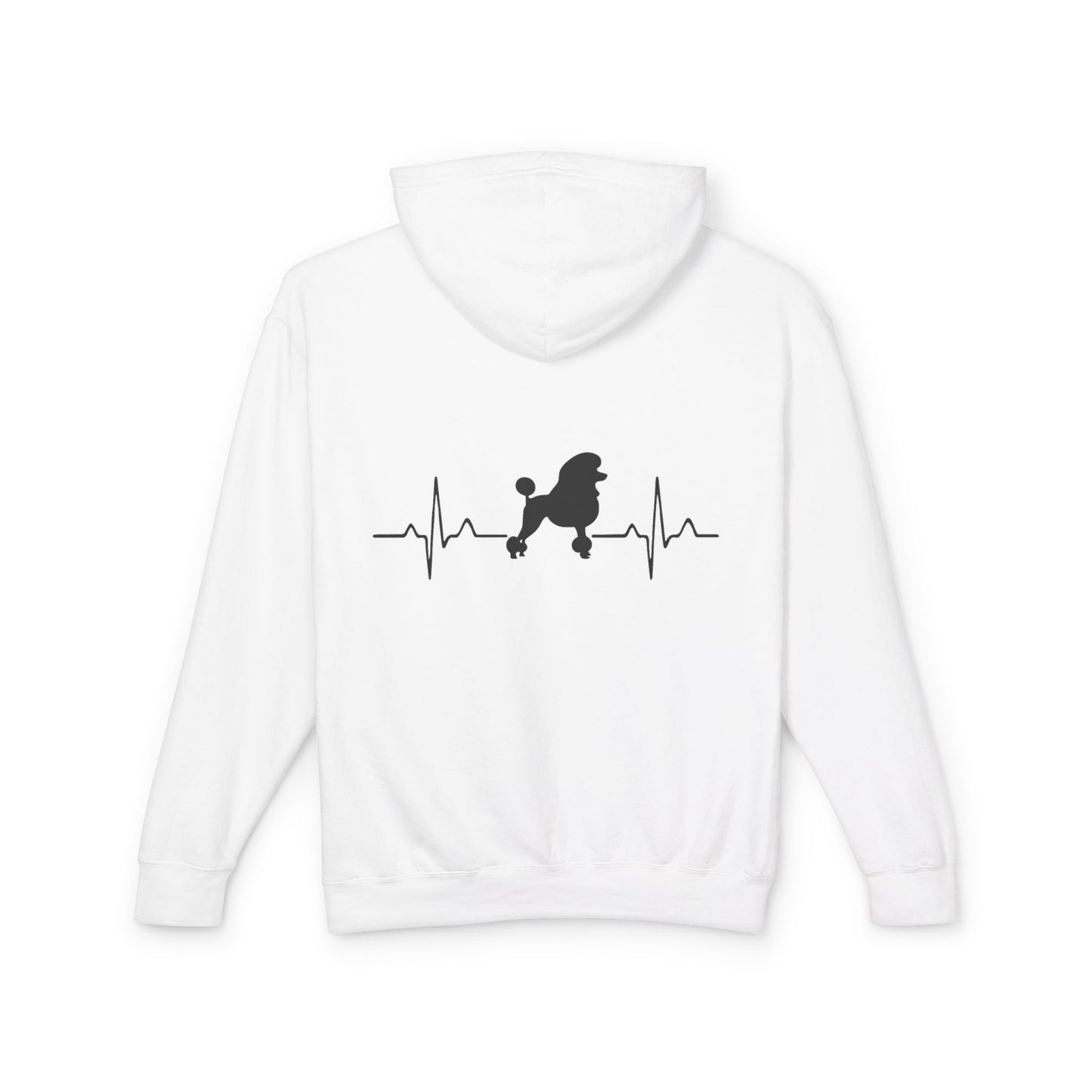 My Heart Beats For Poodles Unisex Lightweight Hoodie