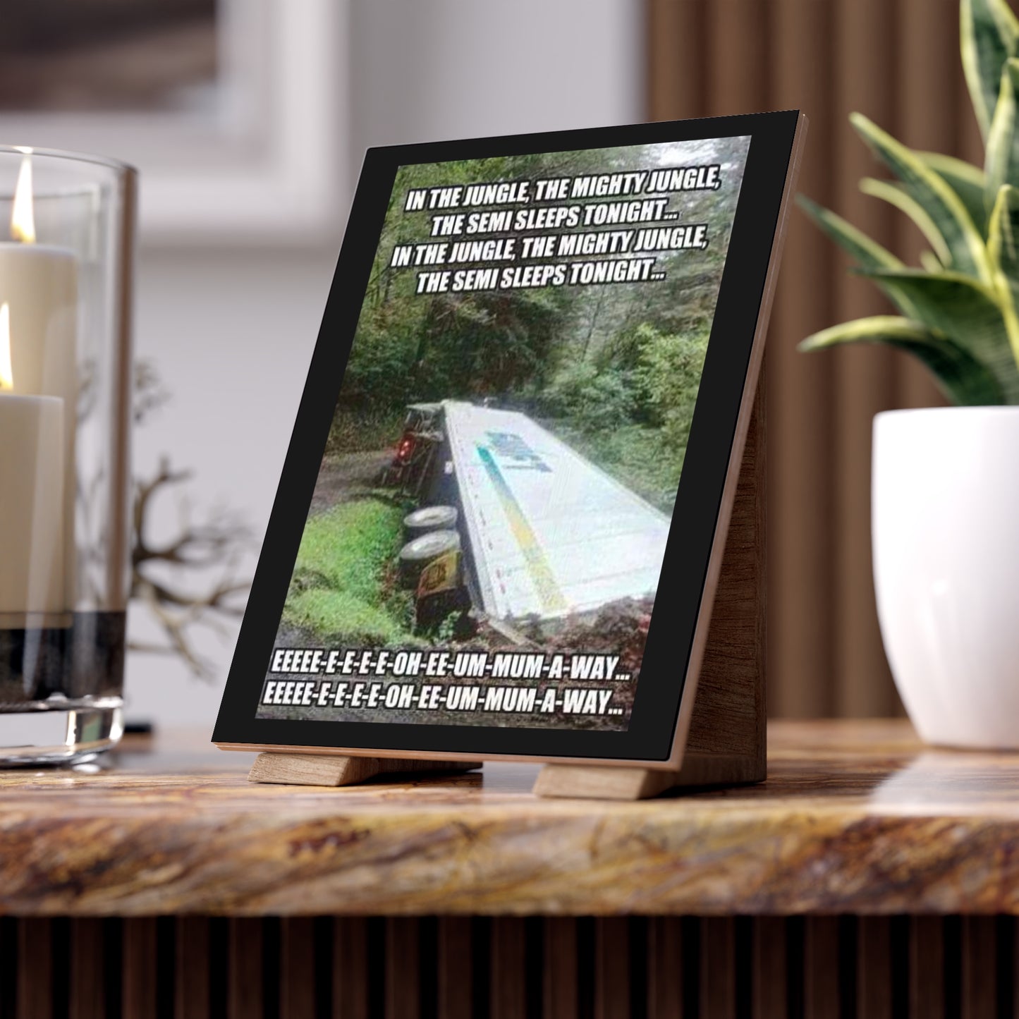 Semi Sleeps Ceramic Photo Tile