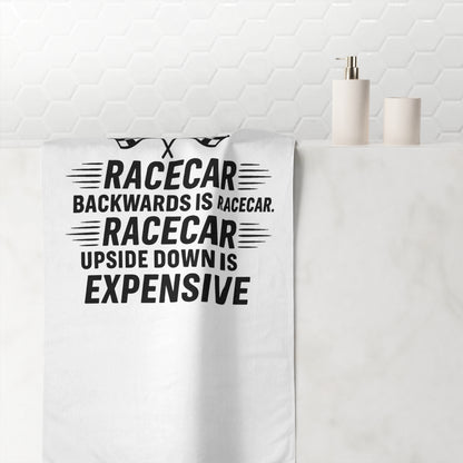 Racecar Backwards Mink-Cotton  Beach Towel