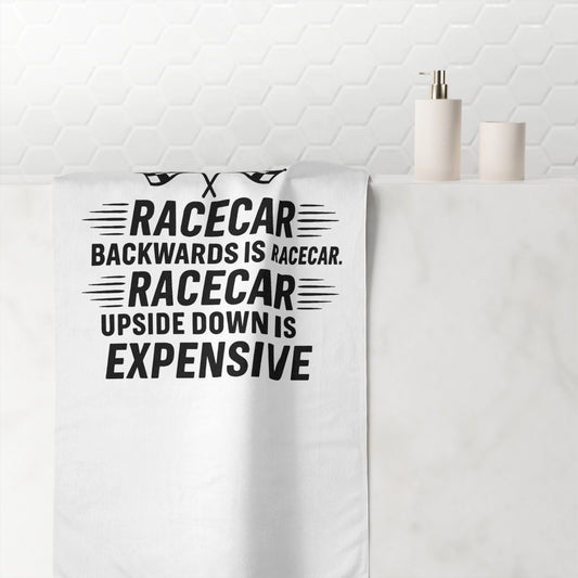 Racecar Backwards Mink-Cotton  Beach Towel