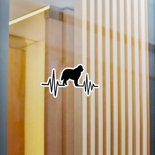 My Heart Beats For Newfies Vinyl Decal