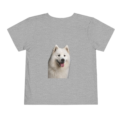 Samoyed Head Toddler Unisex Short Sleeve Crewneck Tee