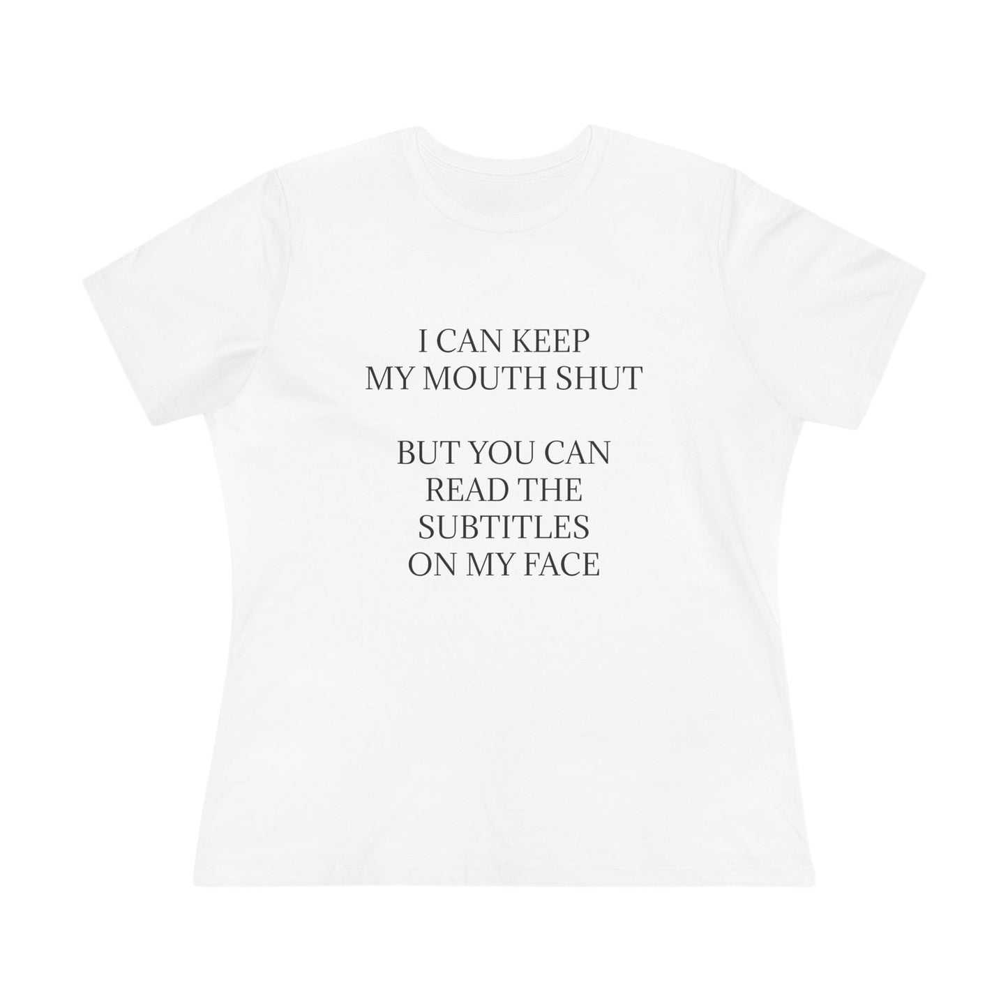 Subtitles Women's Short Sleeve Crewneck Tee