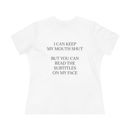 Subtitles Women's Short Sleeve Crewneck Tee