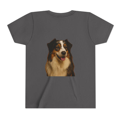 Aussie Head Youth Unisex Short Sleeve Crewneck Tee