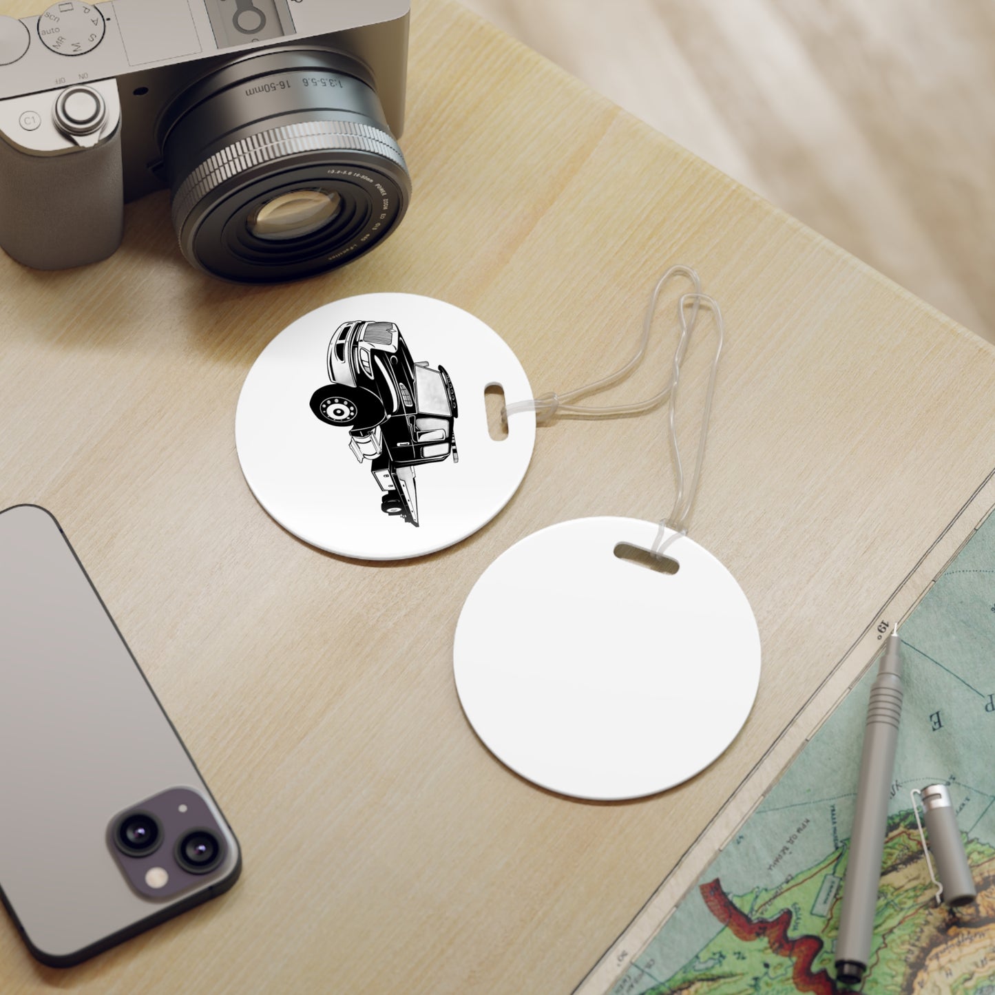 Flatbed Tow Truck Luggage Tag