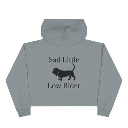 Sad Little Low Rider Women's Crop Hoodie