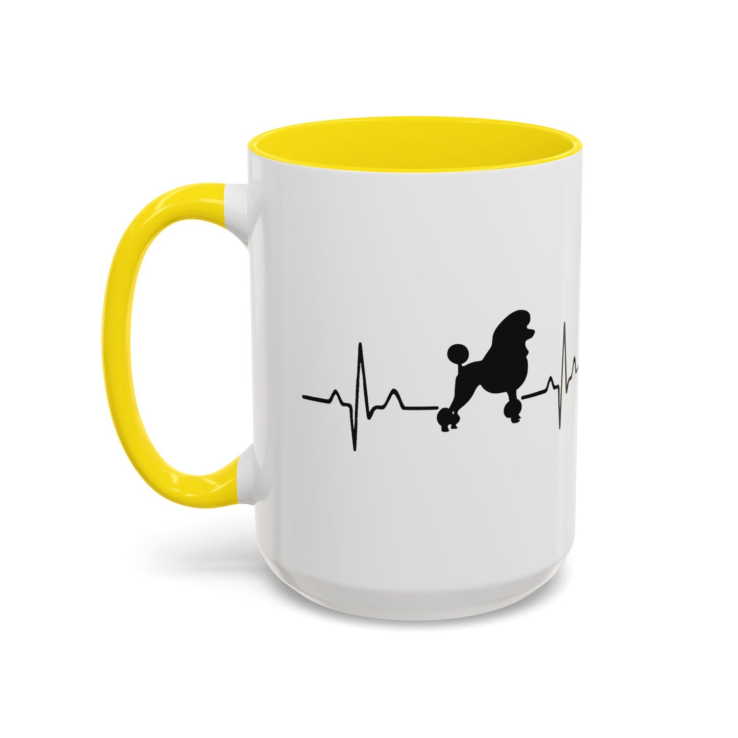 My Heart Beats For Poodles 2-Tone Coffee Mug