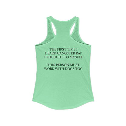 Gangster Rap Women's Racerback Tank