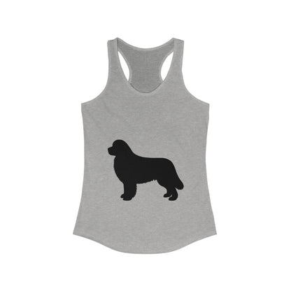 Newfie Silhouette Women's Racerback Tank