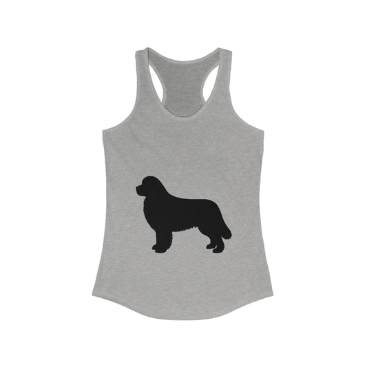Newfie Silhouette Women's Racerback Tank