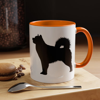 Malamute Silhouette 2-Tone Coffee Mug