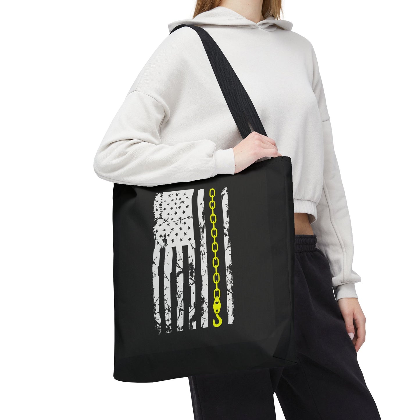 Thin Yellow Line Tote Bag
