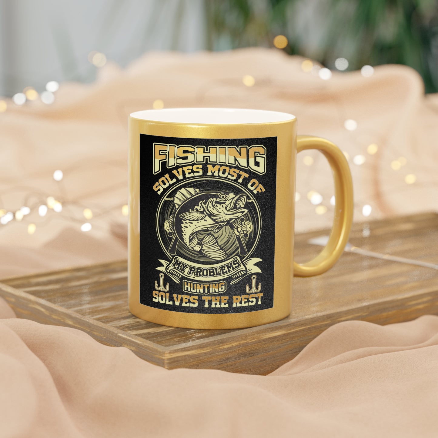 Problem Solving Metallic Coffee Mug