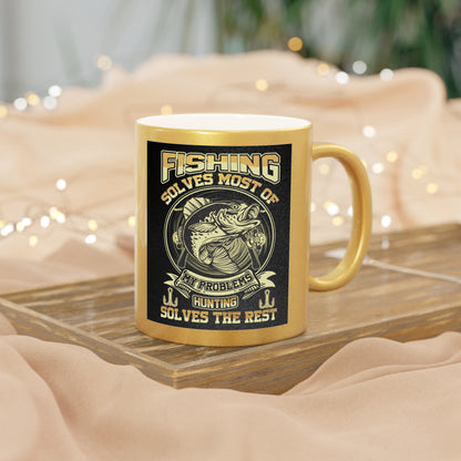 Problem Solving Metallic Coffee Mug