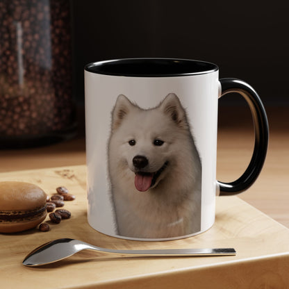 Samoyed Head 2-Tone Coffee Mug