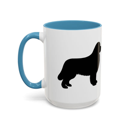 Newfie Silhouette 2-Tone Coffee Mug