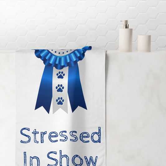 Stressed In Show Mink-Cotton  Beach Towel