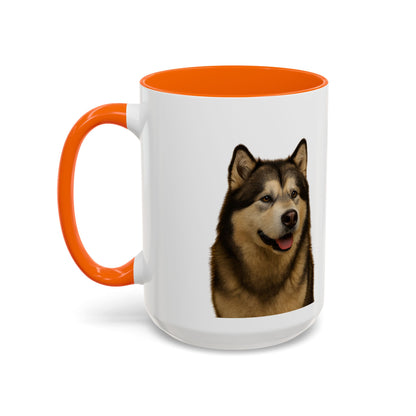 Malamute Head 2-Tone Coffee Mug