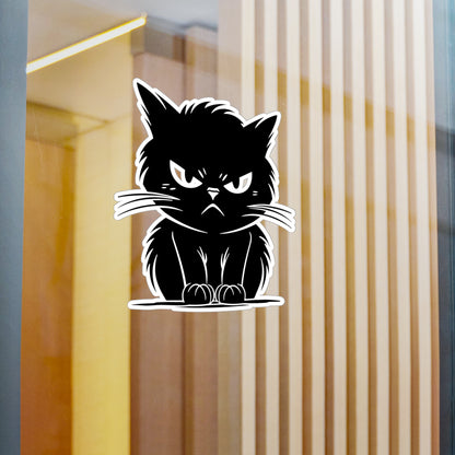 Angry Cat Vinyl Decal
