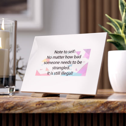 Note To Self Ceramic Photo Tile