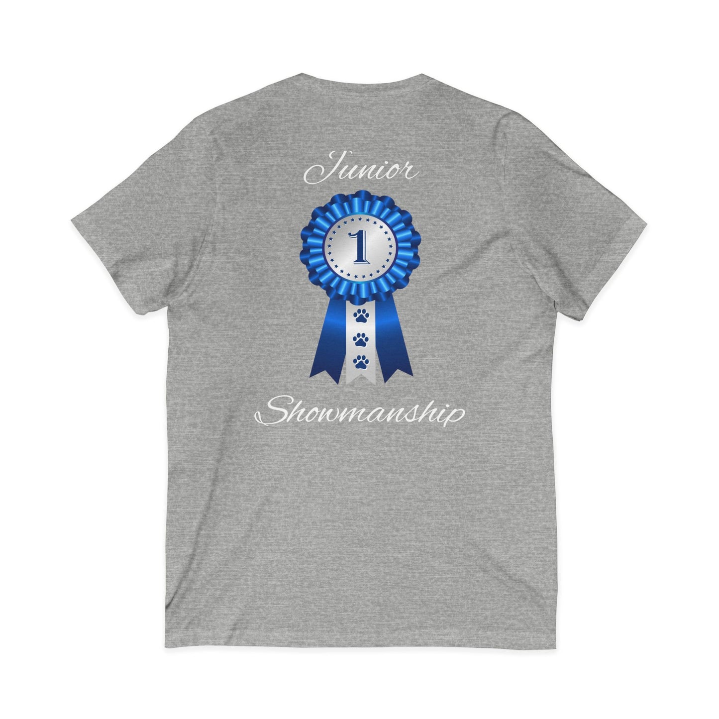 Junior Showmanship Unisex Short Sleeve V-Neck Tee