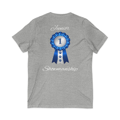 Junior Showmanship Unisex Short Sleeve V-Neck Tee
