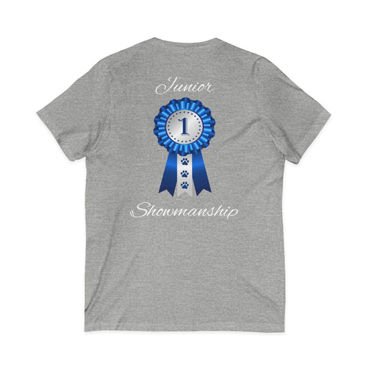 Junior Showmanship Unisex Short Sleeve V-Neck Tee