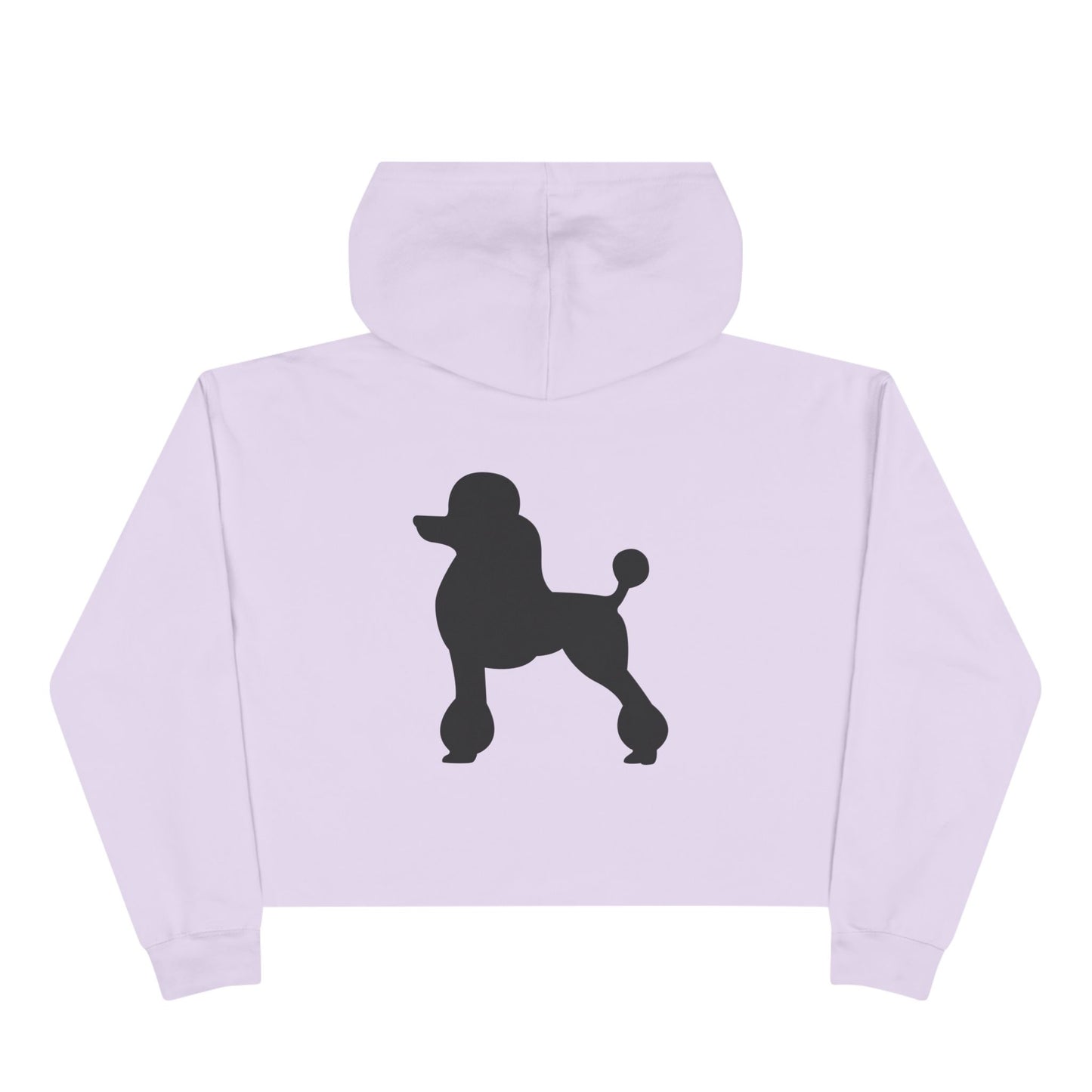 Poodle Silhouette Women's Crop Hoodie
