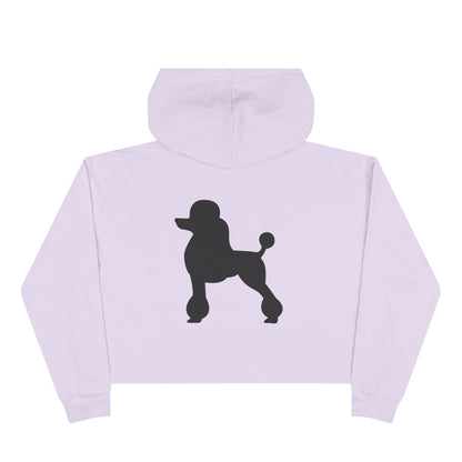 Poodle Silhouette Women's Crop Hoodie