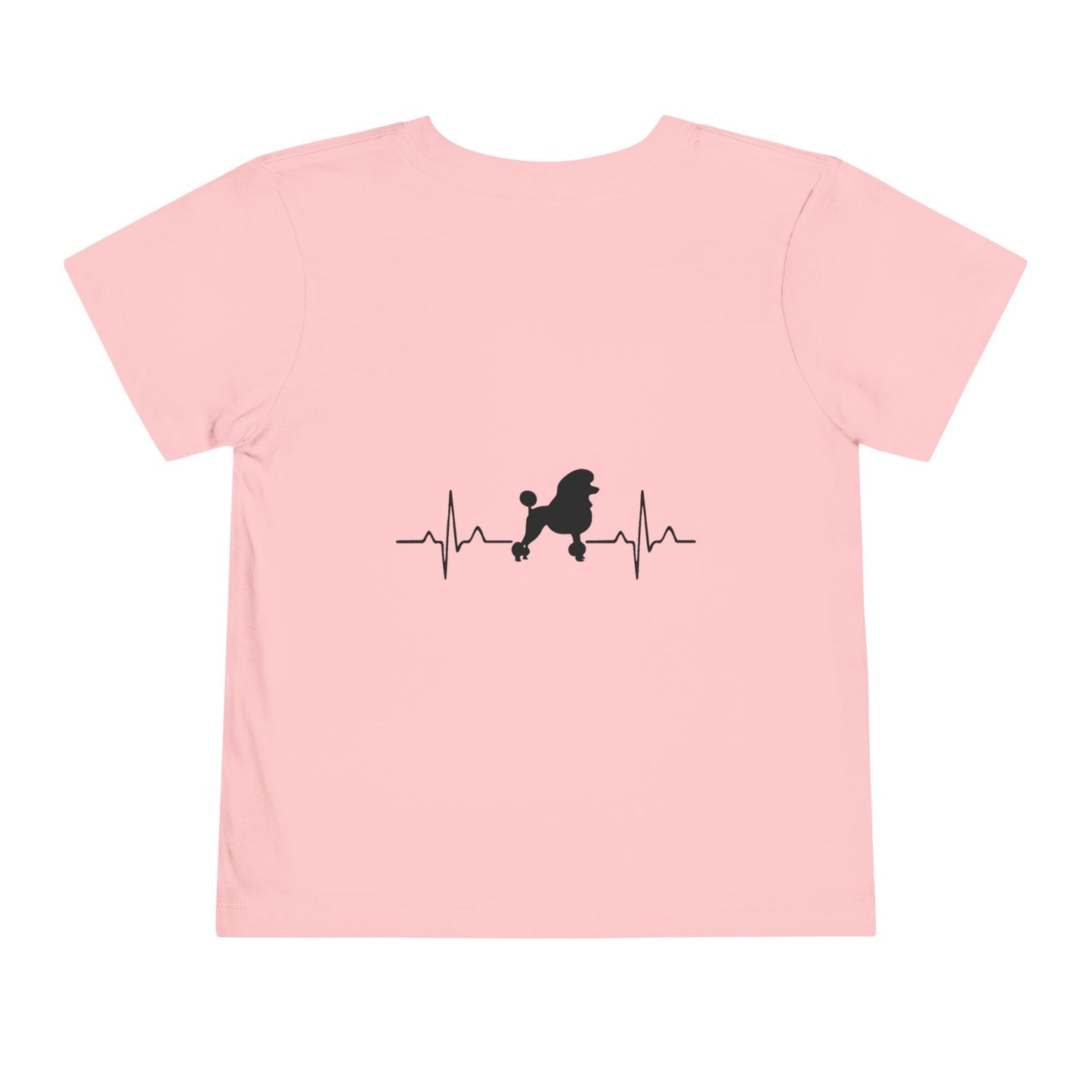 My Heart Beats For Poodles Toddler Unisex Short Sleeve Crewneck Tee