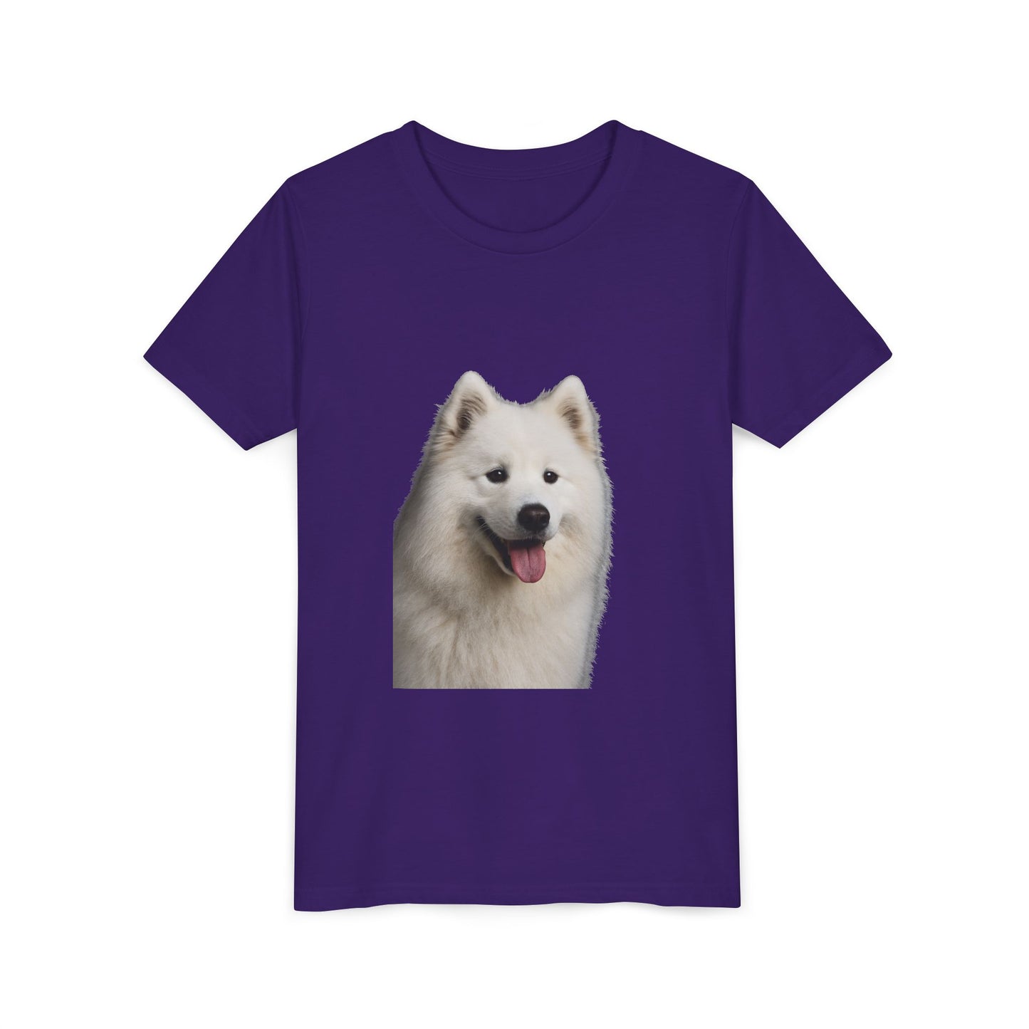 Samoyed Head Youth Unisex Short Sleeve Crewneck Tee