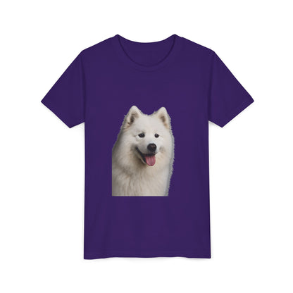 Samoyed Head Youth Unisex Short Sleeve Crewneck Tee