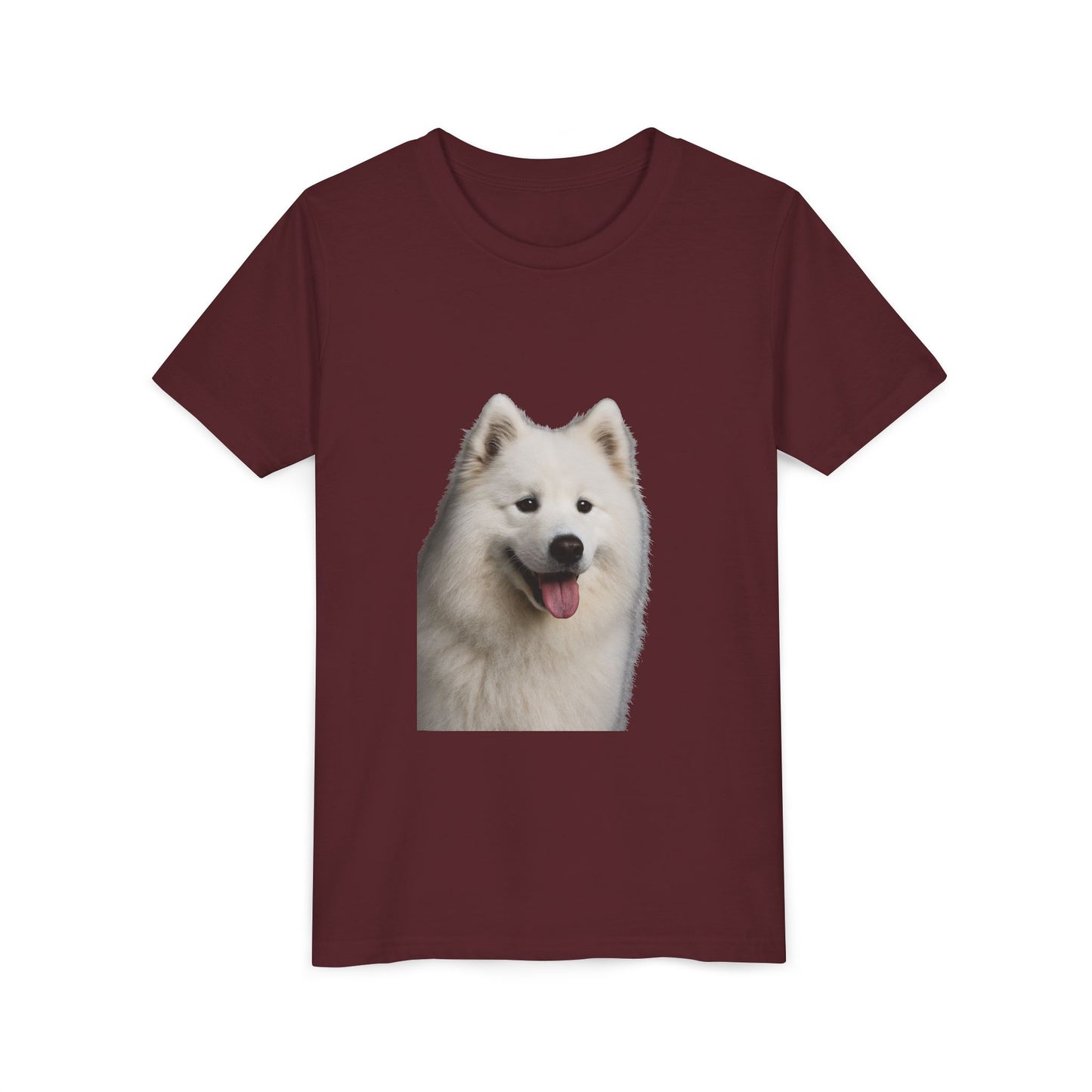 Samoyed Head Youth Unisex Short Sleeve Crewneck Tee