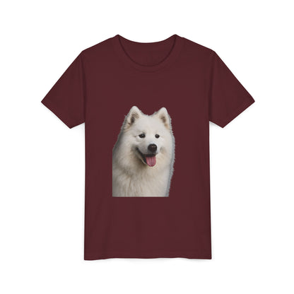 Samoyed Head Youth Unisex Short Sleeve Crewneck Tee