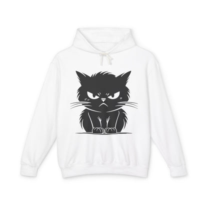 Angry Cat Unisex Lightweight Hoodie