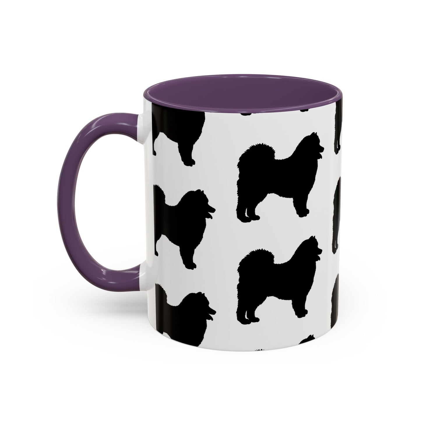 Samoyed Silhouette 2-Tone Coffee Mug