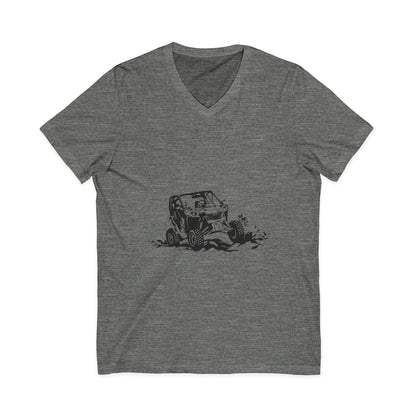 Slingin' Mud Side By Side Unisex Short Sleeve V-Neck Tee