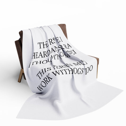 Copy of Drinks Stronger Arctic Fleece Blanket