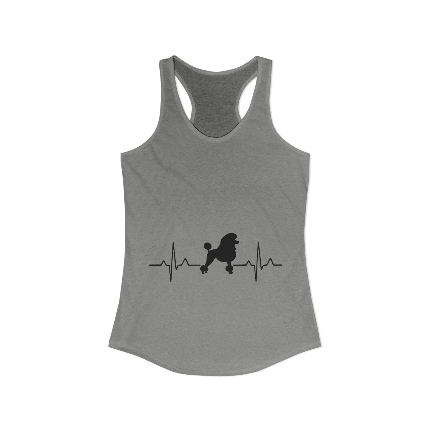 My Heart Beats For Poodles Women's Racerback Tank