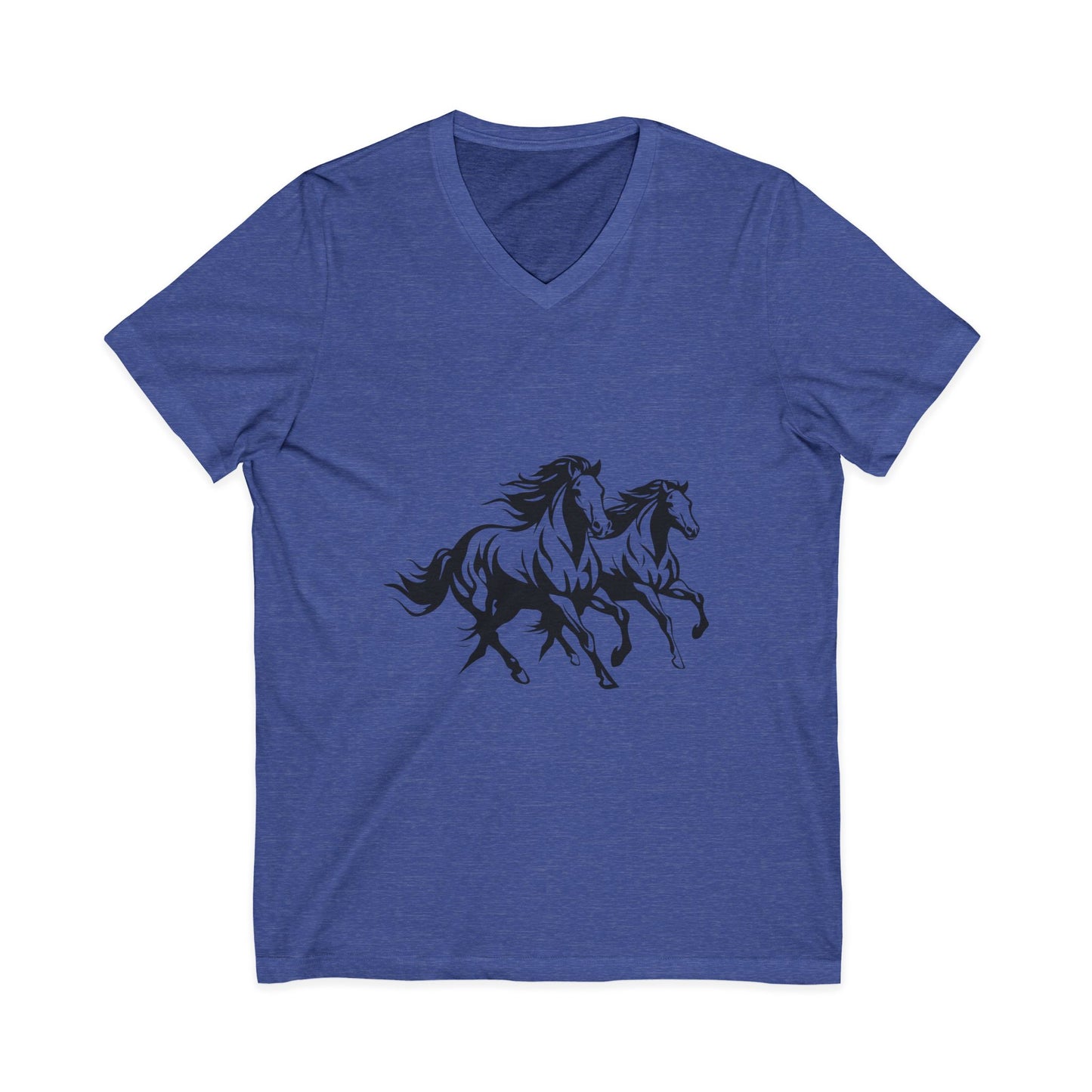 Horsin' Around Unisex Short Sleeve V-Neck Tee