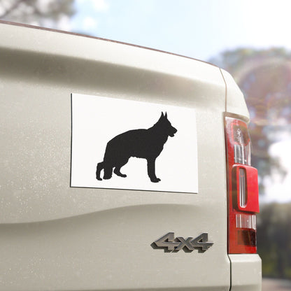 German Shepherd Silhouette Indoor/Outdoor Magnet
